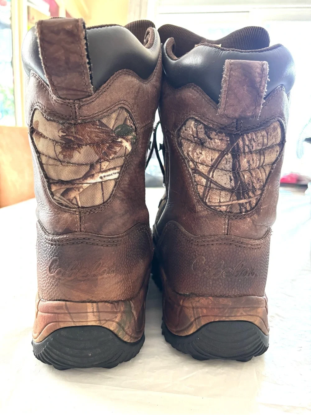 NWOT Cabela's Camo Brown Inferno Insulated Waterproof Hunting Boots SZ 9 D